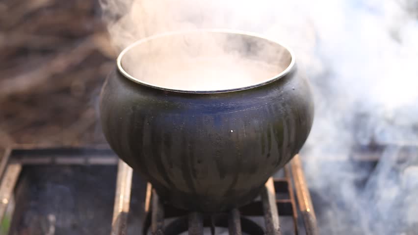Image result for image of pot on top of the campfire