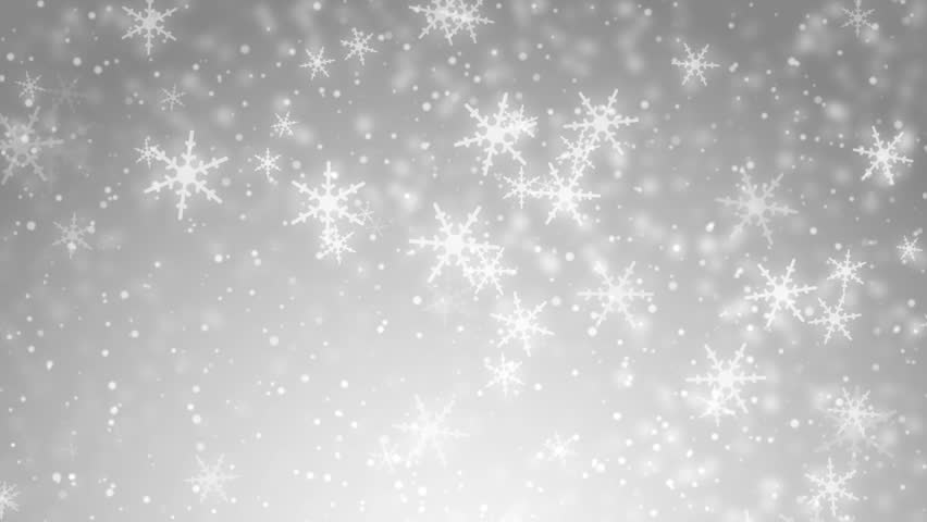 White Glitter Background - Seamless Loop, Winter Theme. VJ Elegant