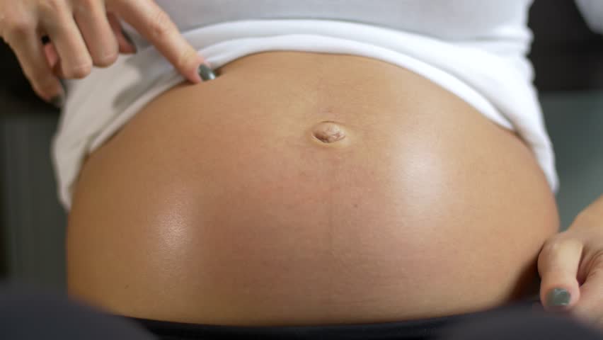 Image result for poke pregnant belly