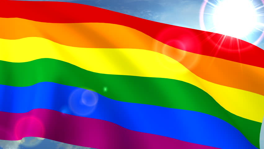 Gay Pride Rainbow Flag Waving Stock Footage Video 9417134 - Shutterstock