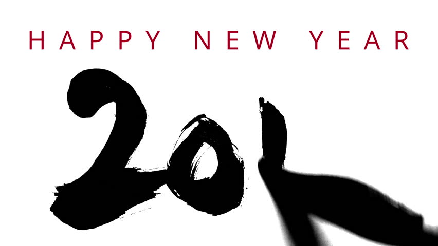 new year 2016 in writing writing 2016 with a brush and thick ink live new year 2016 in writing writing 2016 with a brush and thick ink live