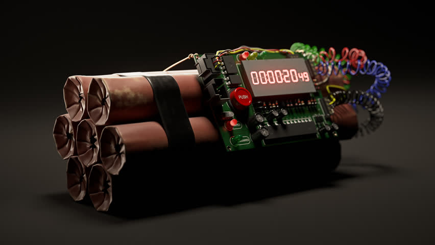 Countdown Explosive TNT Bomb Stock Footage Video 9987356 - Shutterstock