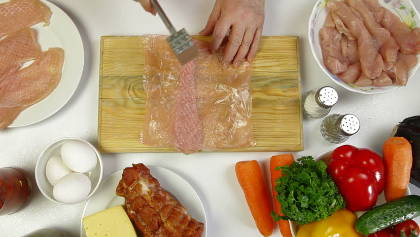 tenderizing chicken breast solo job hand