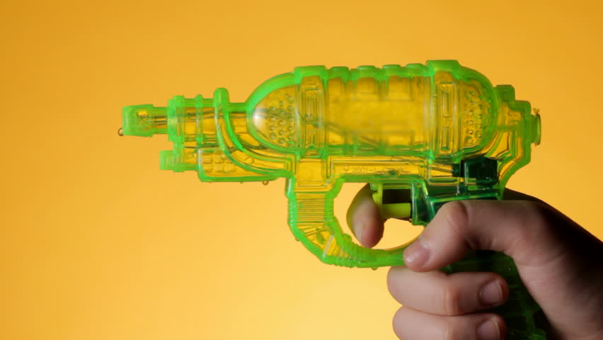 shooting water gun