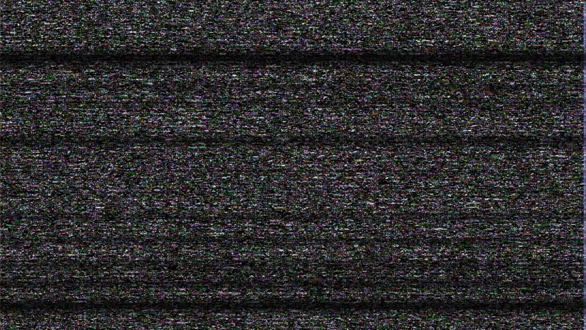 Old Television With No Signal - TV Static Stock Footage Video 3663947