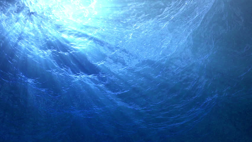 High Quality Looping Animation Of Ocean Waves From Underwater With