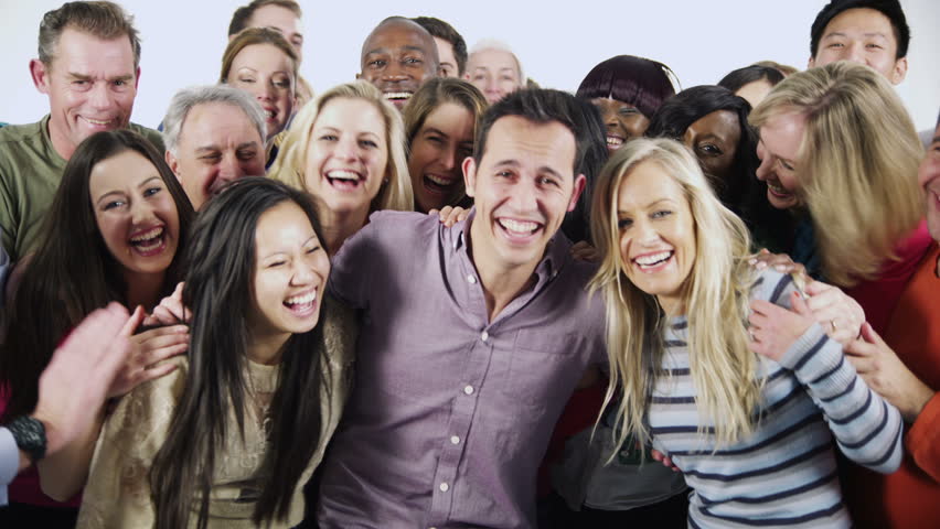 Portrait Of A Large And Diverse Multi Ethnic Group Of