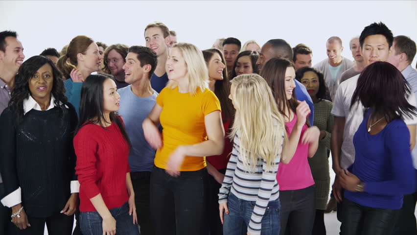 Portrait Of A Happy And Diverse Multi Ethnic Group Of People Who Are