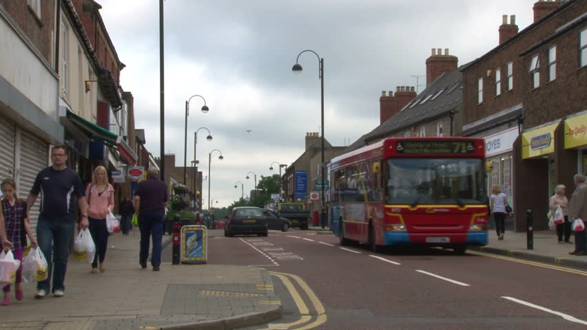 CHESTERLESTREET, UK JULY 2012 The Main Street In The Town Centre