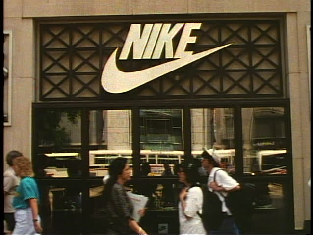 CHICAGO - ILLINOIS - CIRCA - 1994: The Nike Store, On North Michigan Avenue, Chicago, Illinois ...