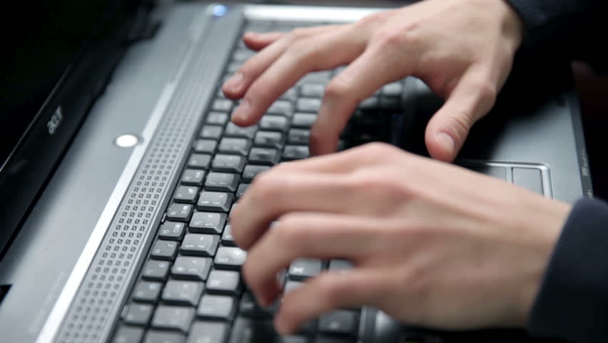 Man Typing On Computer Keyboard Stock Footage Video 4445039 - Shutterstock