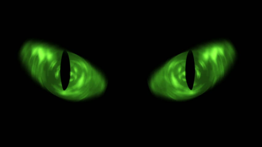 Cat Eyes Blinking Loop. Animation Of Cat Eyes Blinking. Seamless Loop