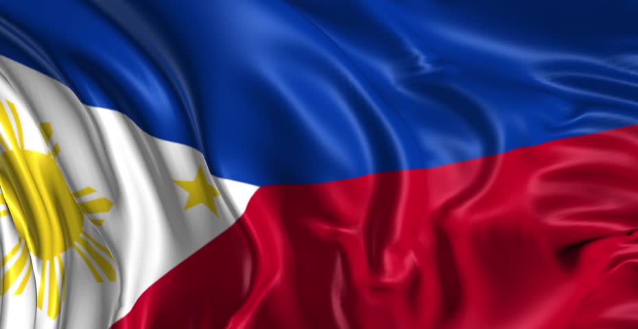 Flag Of Philippines Beautiful 3d Animation Of The Flag Of