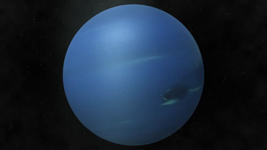 Planet Neptune Beautiful 3d Animation Of The Planet Neptune Rotates