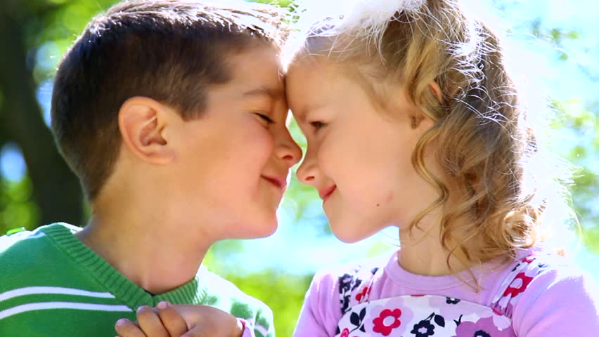 Lovely Lesbian Couple Head To Head Outside Stock Footage