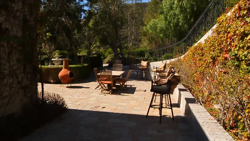 Backyard Fountain Stock Footage Video - Shutterstock