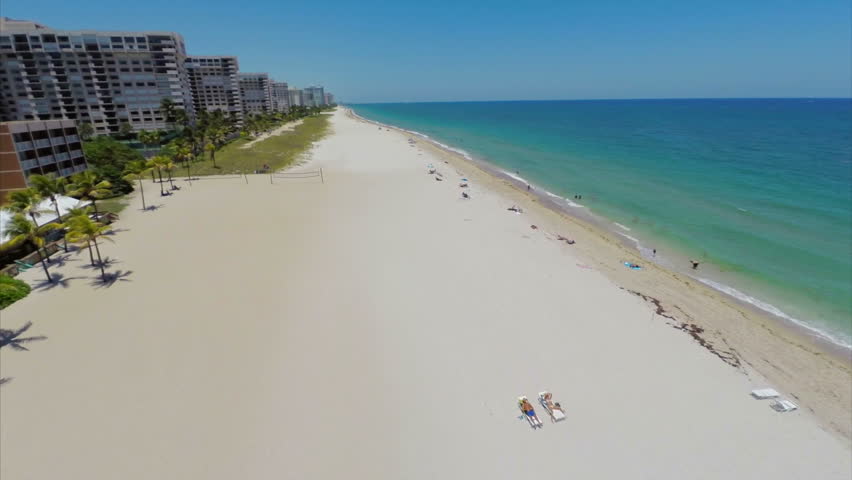 Aerial Video Of Lauderdale By The Sea Fort Lauderdale FL Stock Footage