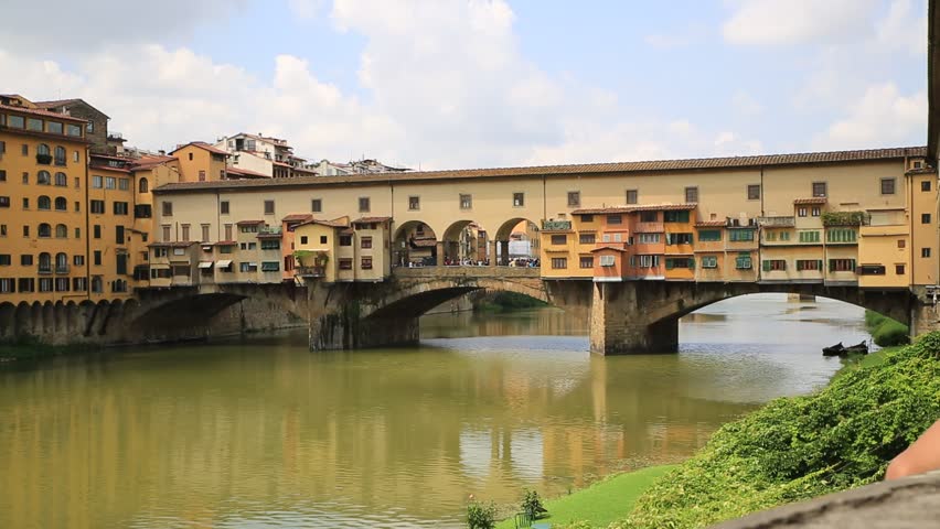 Ponte Vecchio, Old Bridge, Florence, Italy Stock Footage Video 7164043 