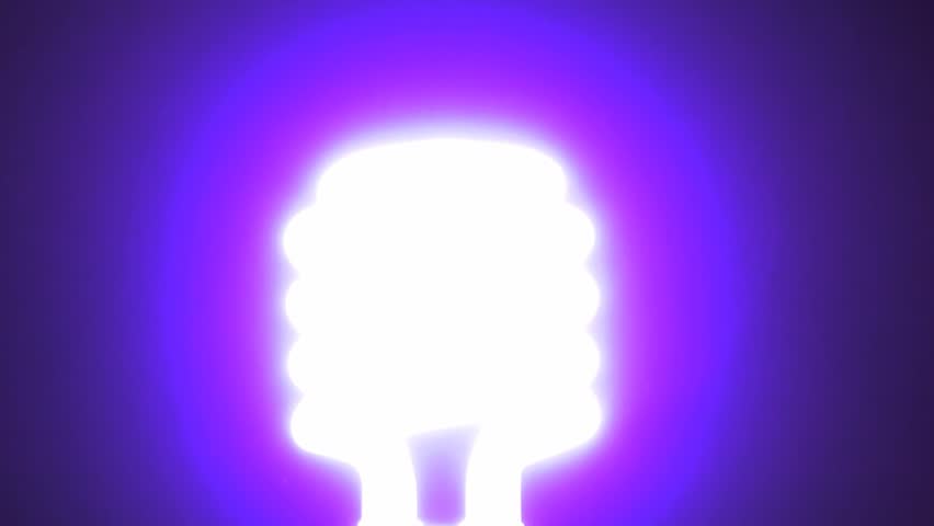 fluorescent light flickering orange