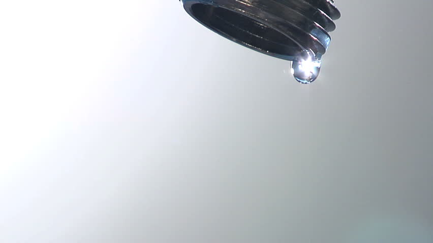 Water Dripping From Tap Detail Close Up Stock Footage Video 8124625