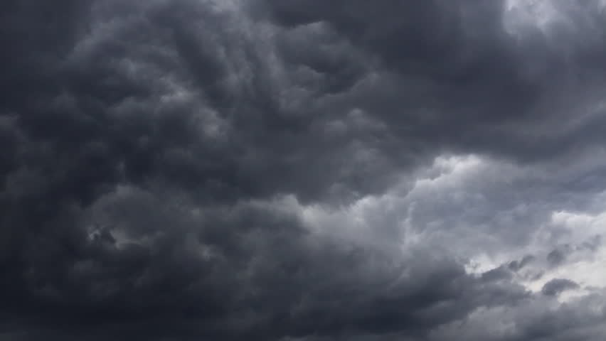 An HD Time Lapse Of Clouds Against A Dark Blue Sky. Stock Footage Video ...