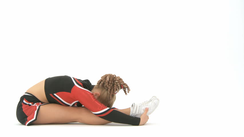 Cheerleader Stretching Her Legs Stock Footage Video 1089787 - Shutterstock