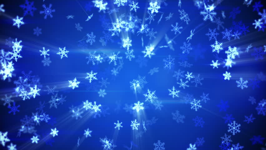 New Year's Frosty Background And Falling Snowflakes Stock Footage Video ...