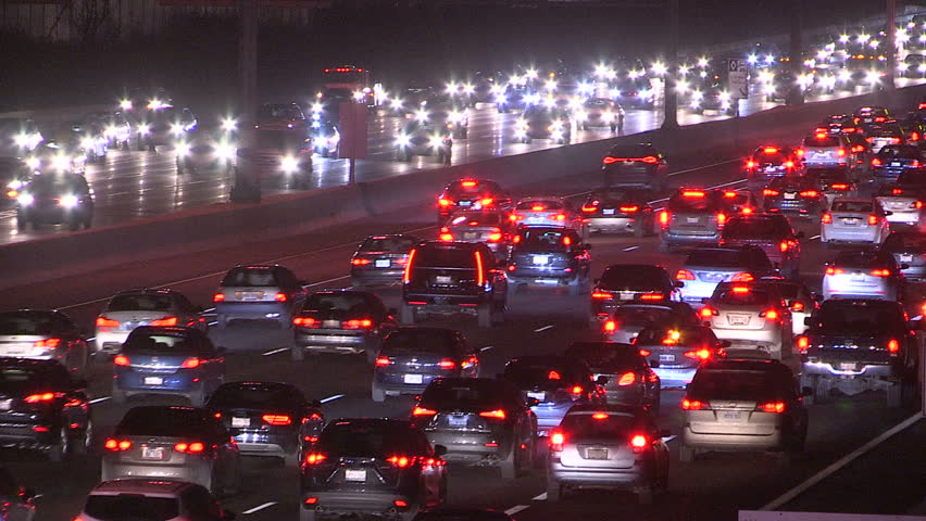 Traffic At Toronto Highway At Night/ Toronto Highway Stock Footage ...