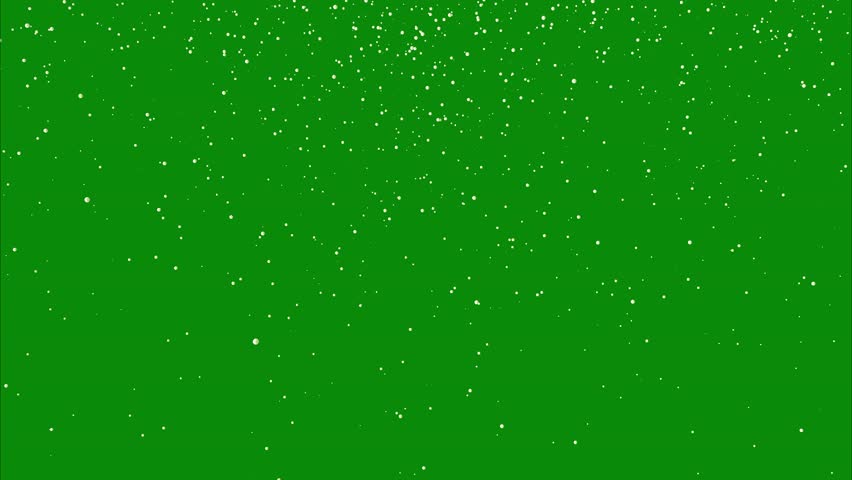 Christmas Snow Green Screen Background Loop. Heavy Dense Snow On Chroma ...