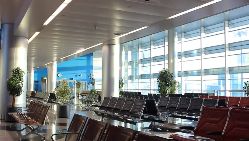 Airport Waiting Room With Empty Seats. HD, 1920x1080. HD, 1920x1080 ...