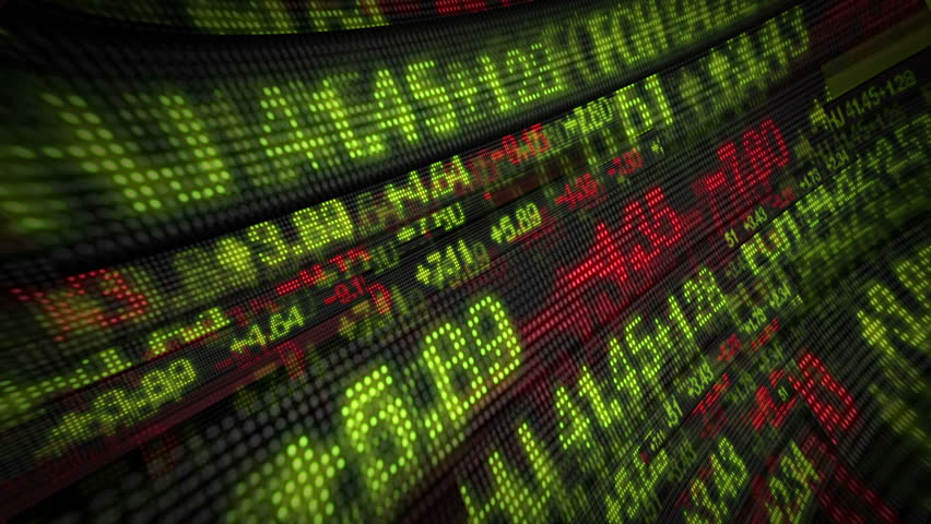 Stock Market LED Ticker Board Stock Footage Video 872272 - Shutterstock