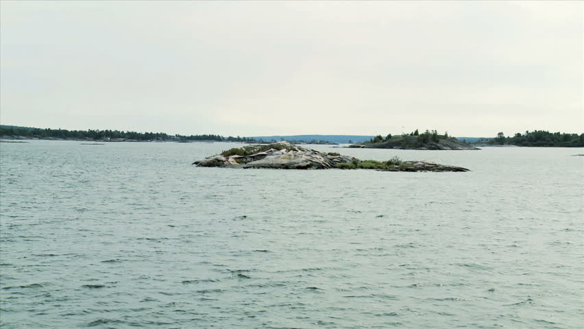 30000 Island Shoreline Of Georgian Bay, Lake Huron, Canada. As Seen ...