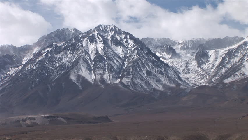 View Of Sierra Nevada Mountains From Far Away In California United ...