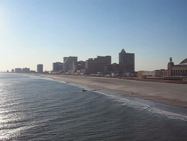 Atlantic Ocean, Atlantic City, New Jersey Stock Footage Video 25420 ...