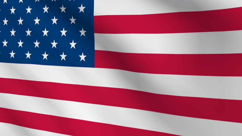 High Resolution American Flag Tilted At An Angle For Effect. Stock ...