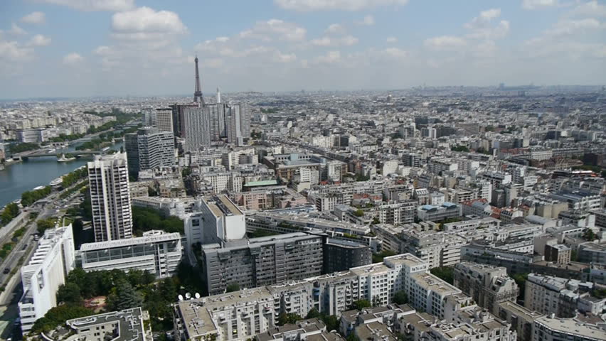 View Of Paris From The Sky Stock Footage Video 2866447 - Shutterstock