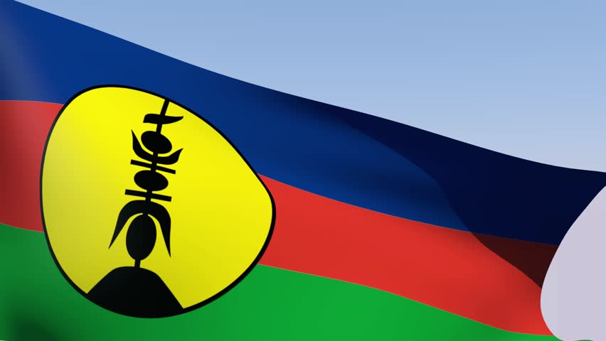 Flag Of New Caledonia Stock Footage Video 3703106 - Shutterstock