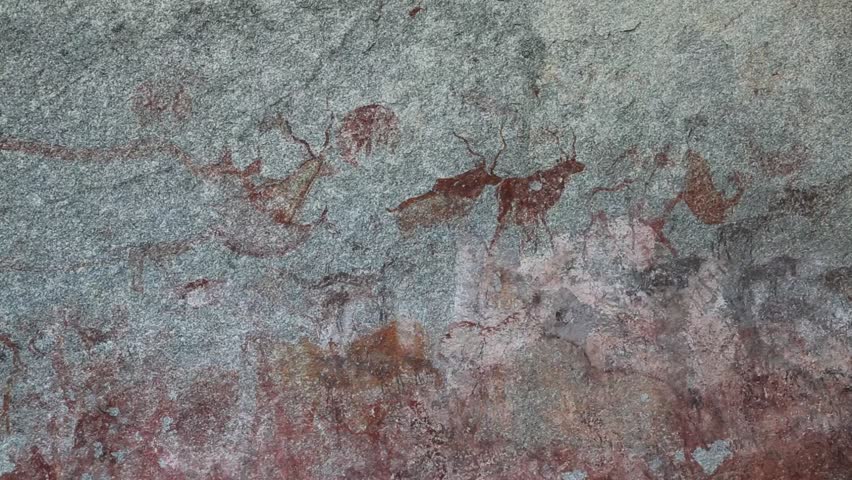 Domboshawa Caves At Harare In Zimbabwe. Some Cave Paintings To Be Over ...