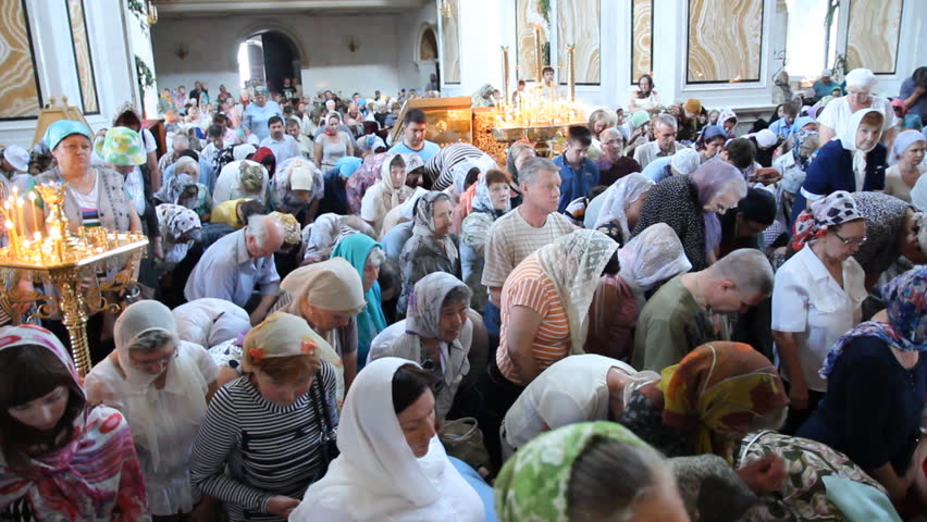 UFA, RUSSIA - June 23: Trinity, Worship A Russian Orthodox Church On ...