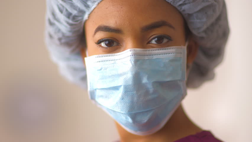 Female Doctor In Surgical Mask Stock Footage Video 4378403 - Shutterstock