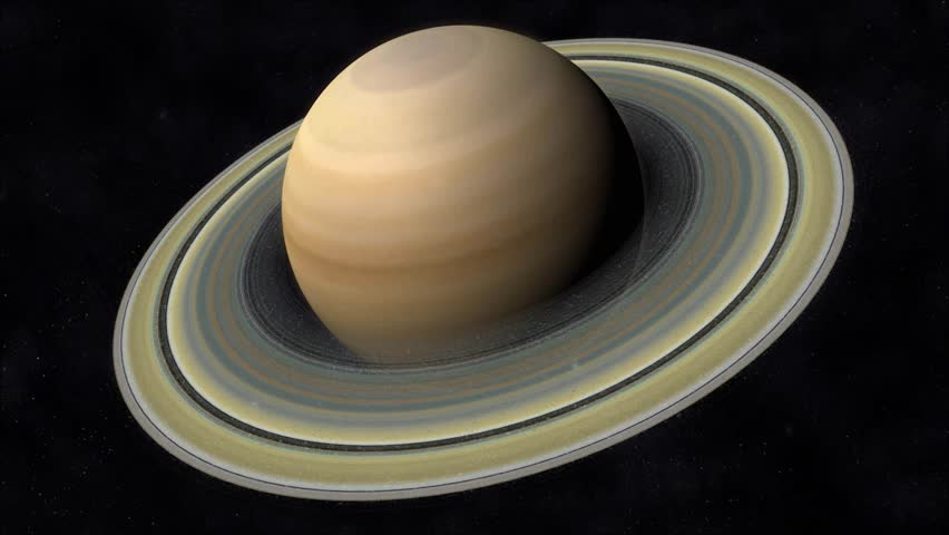 Saturn 4K. Fly-by Showing The Planet, Moons And Rings From Different ...