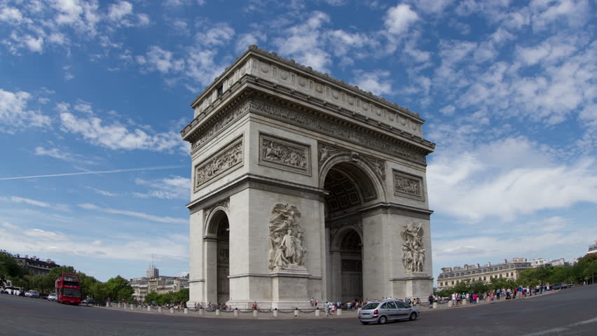 The Arc De Triomphe, Paris Stock Footage Video 4925891 - Shutterstock