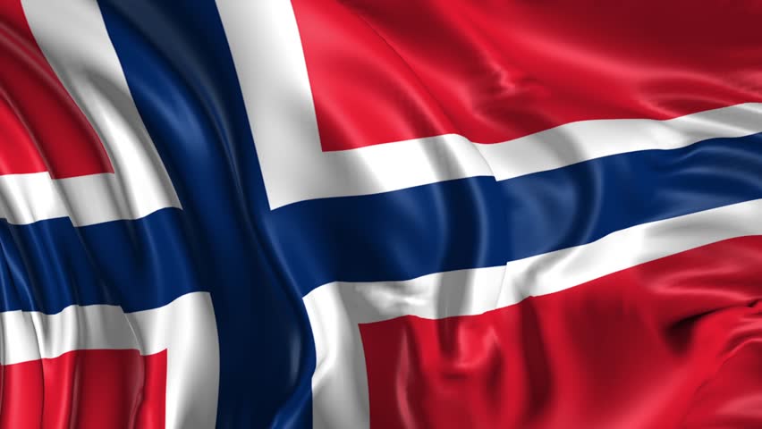 Flag Of Norway Beautiful 3d Animation Of Norway Flag In Loop Mode Stock ...