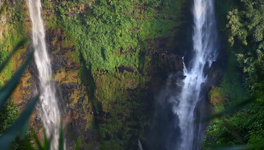 Tad Fan Waterfall At Champasak Province South Laos Stock Footage Video ...