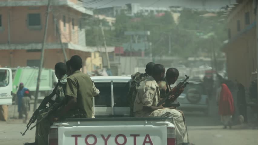 Mogadishu, Somalia, Circa 2013: The Camera Takes A Point Of View Shot ...