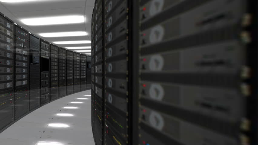 Animation Of Rack Servers In Data Center 4K Quad HD Ultra Resolution ...