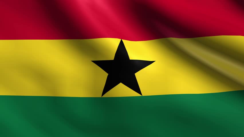 Flag Of Ghana Background Seamless Loop Animation Stock Footage Video ...