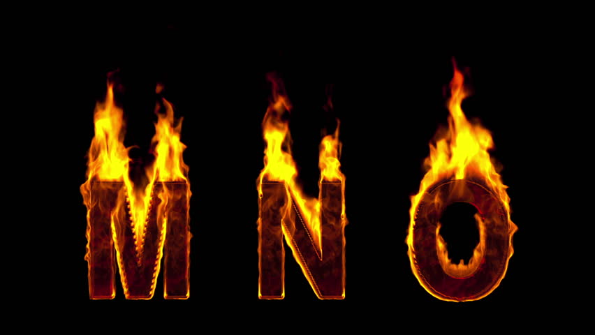 Fire Flame Font. 