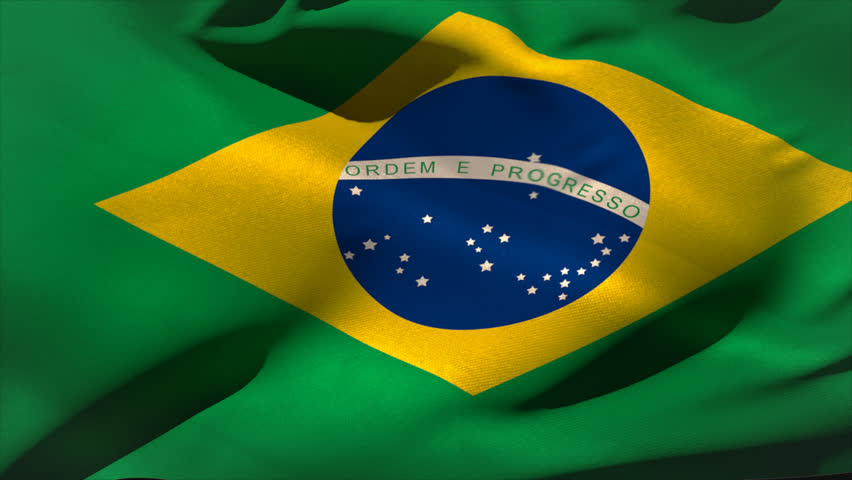 Brazil Flag Waving HD Stock Footage Video 5869127 - Shutterstock