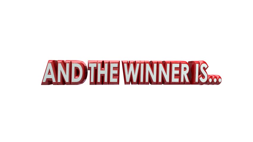 And The Winner Is You 3d Words Game Competition Award Announcement ...